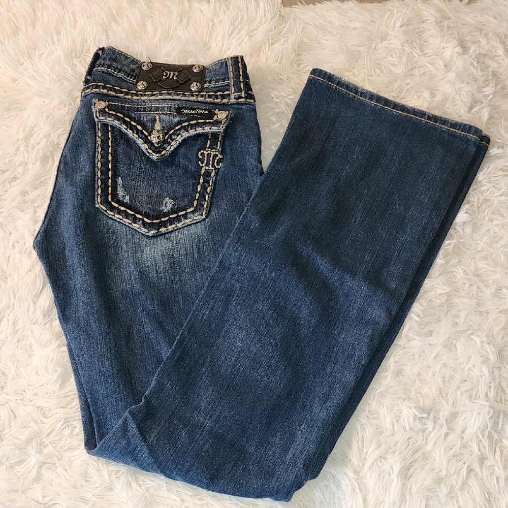 Miss Me  Boot Blue Jeans 98 % Cotton